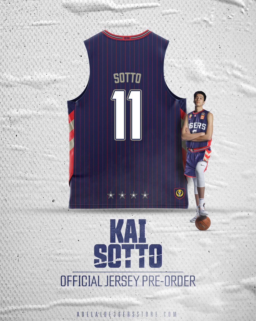 Adelaide 36ers 22/23 Heritage Jersey - Kai Sotto– Official NBL Store