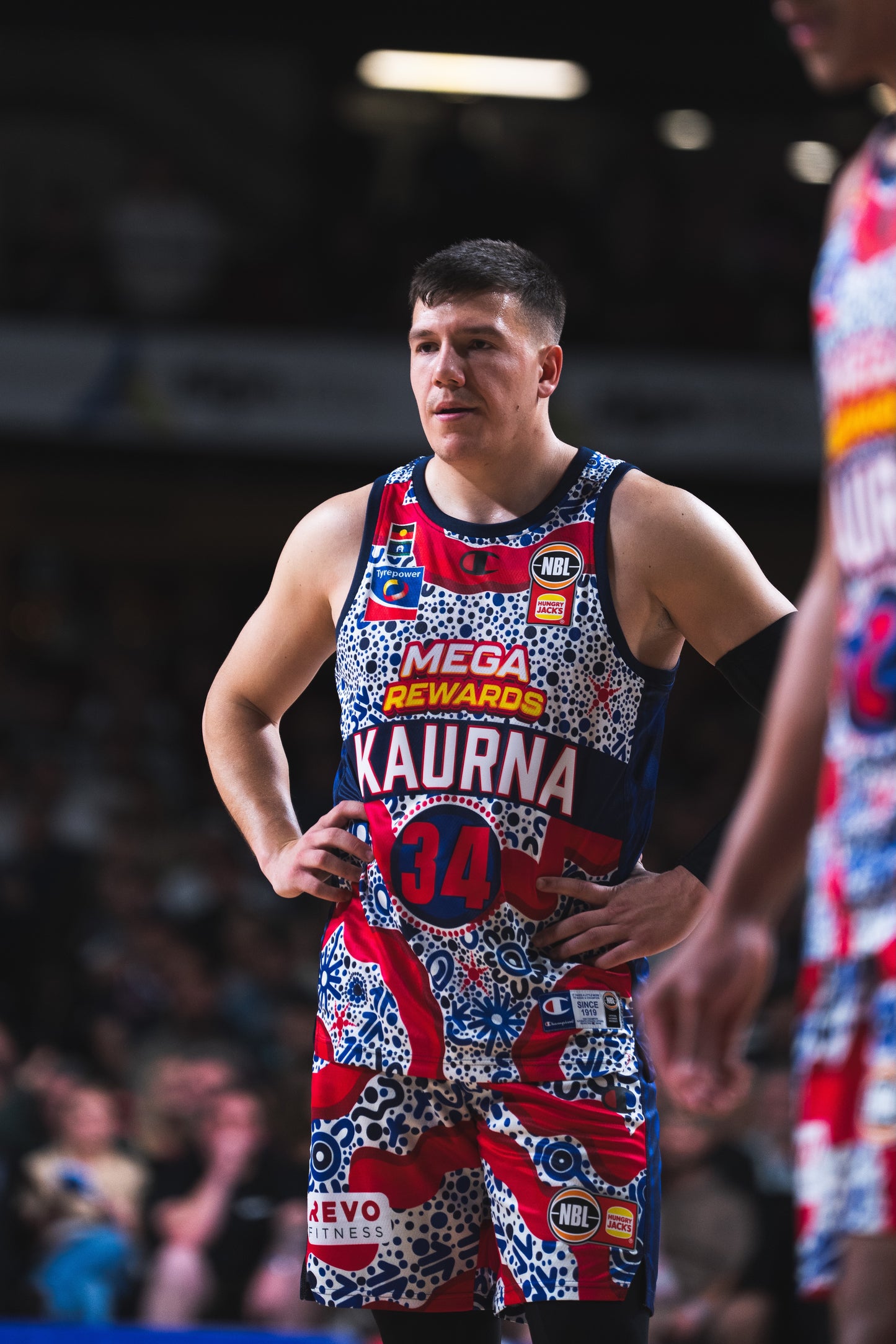 DJ Vasiljevic Signed Game Worn Indigenous Jersey - Adelaide 36ers