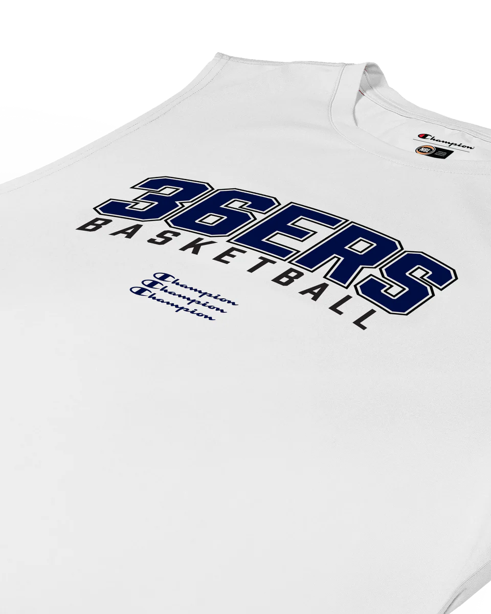 NBL26 Courtside Lifestyle Tank - White - Adelaide 36ers