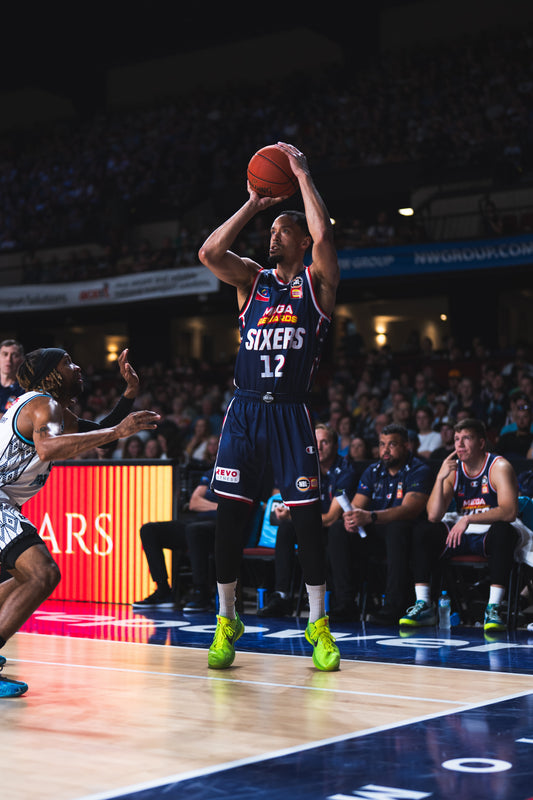 John Jenkins Signed Game Worn Home Jersey - Adelaide 36ers