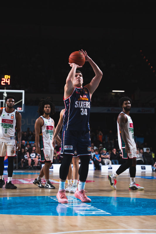 DJ Vasiljevic Signed Game Worn Home Jersey - Adelaide 36ers