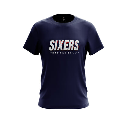 Sixers Navy Tee Adult