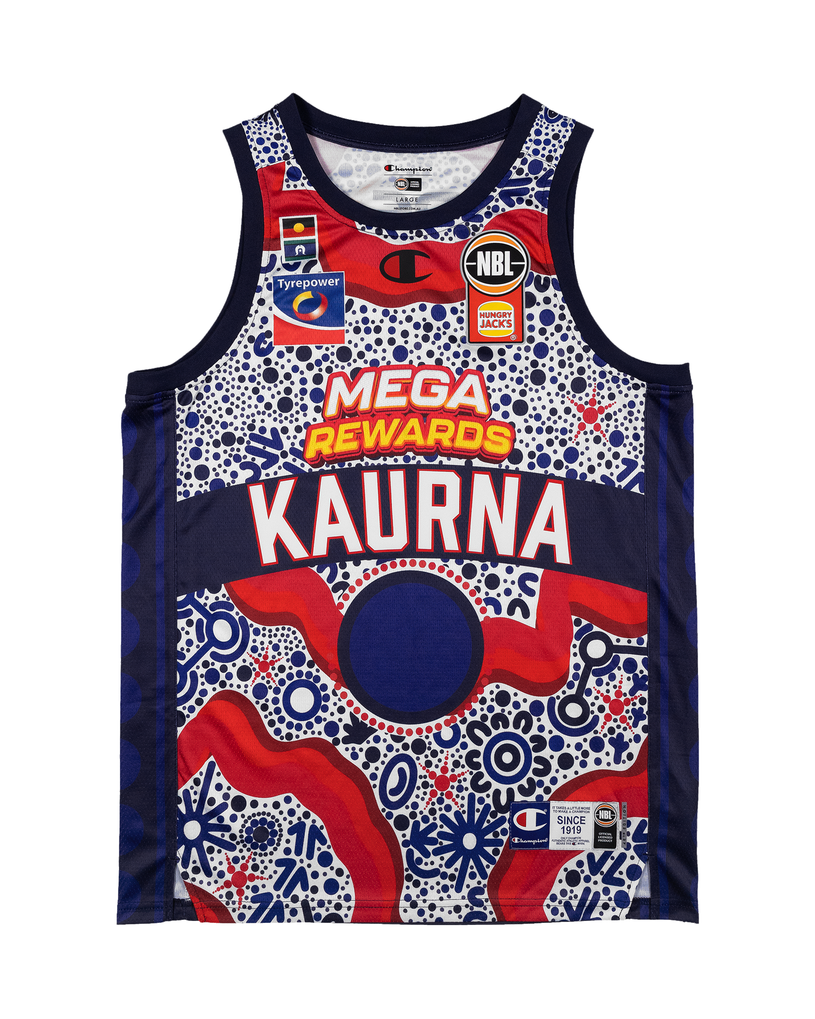 NBL26 Adult Indigenous Jersey - Adelaide 36ers