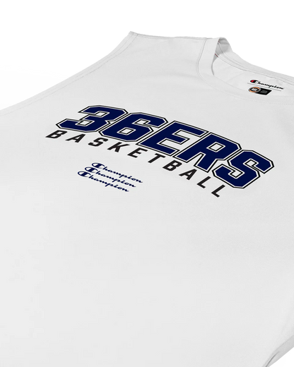 NBL26 Courtside Lifestyle Tank - White - Adelaide 36ers
