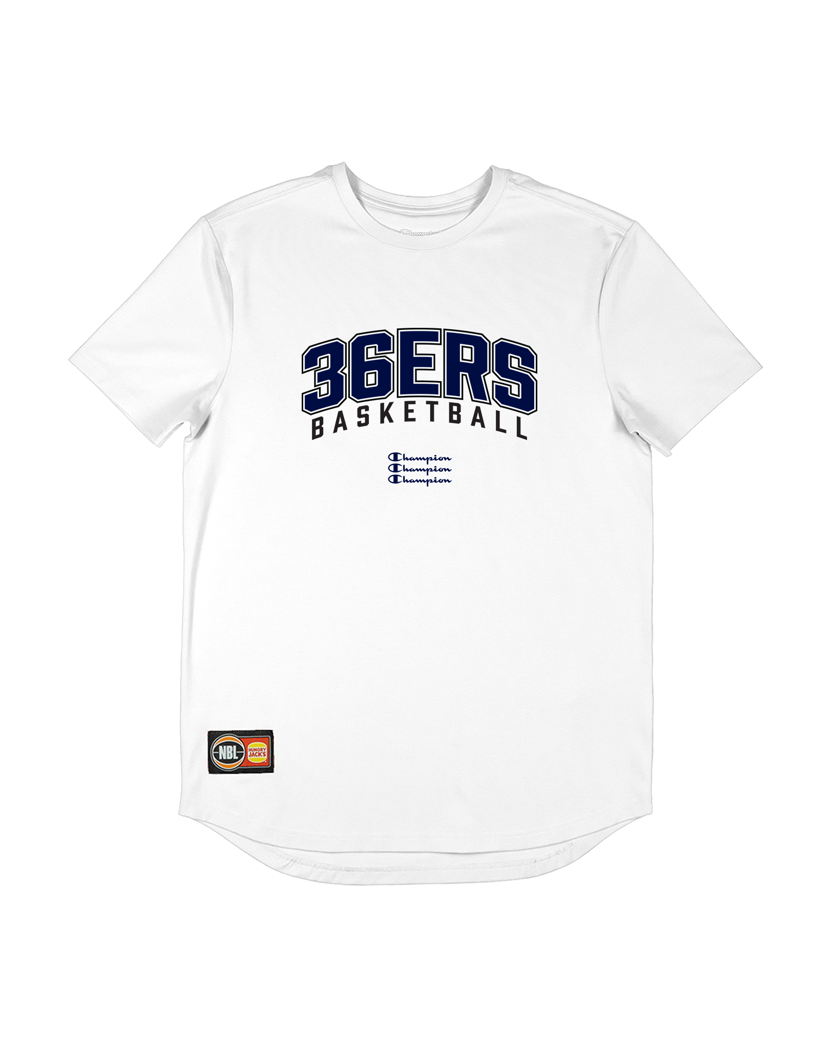 NBL26 Youth Courtside Tee - White - Adelaide 36ers