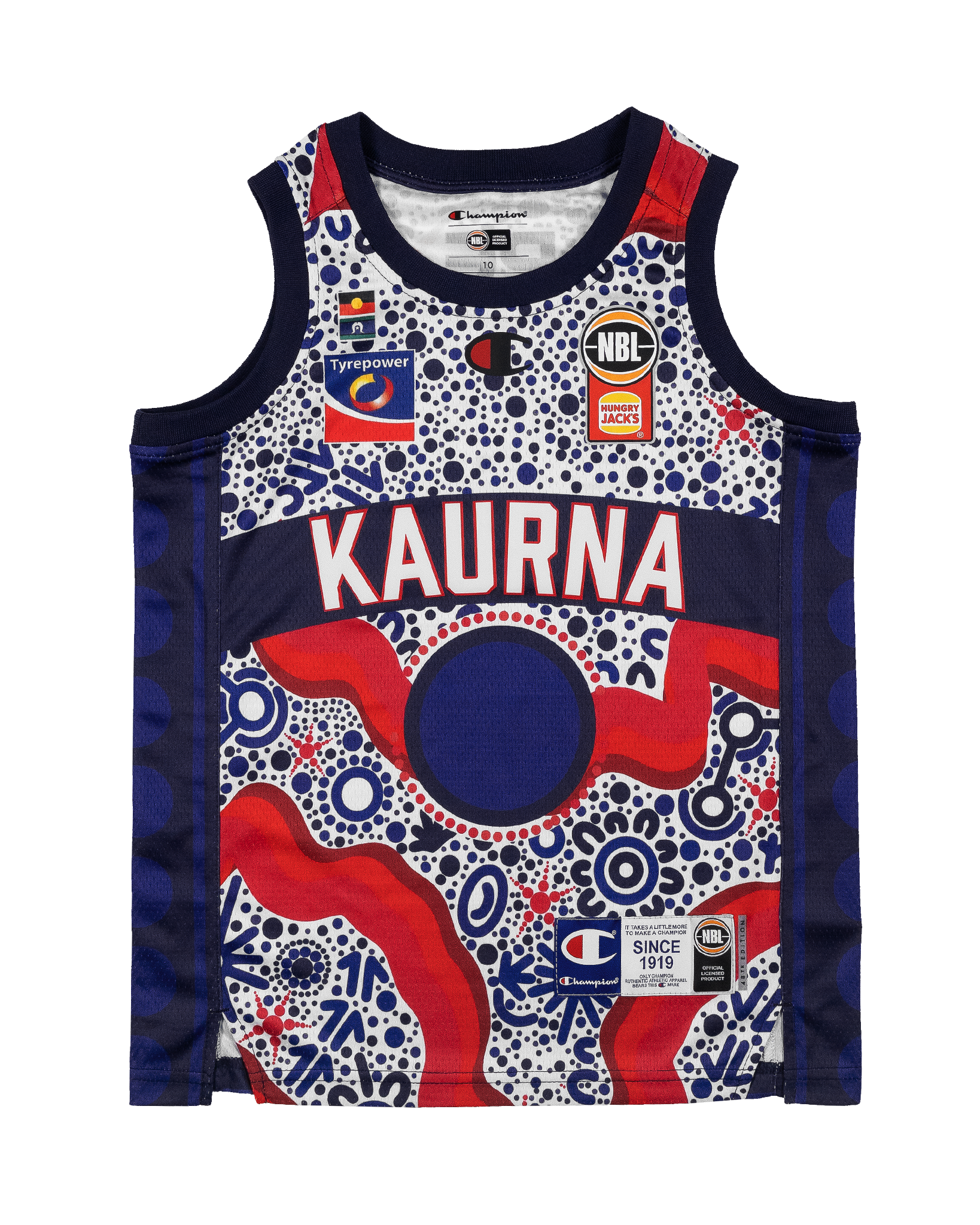 NBL26 Youth Indigenous Jersey - Adelaide 36ers