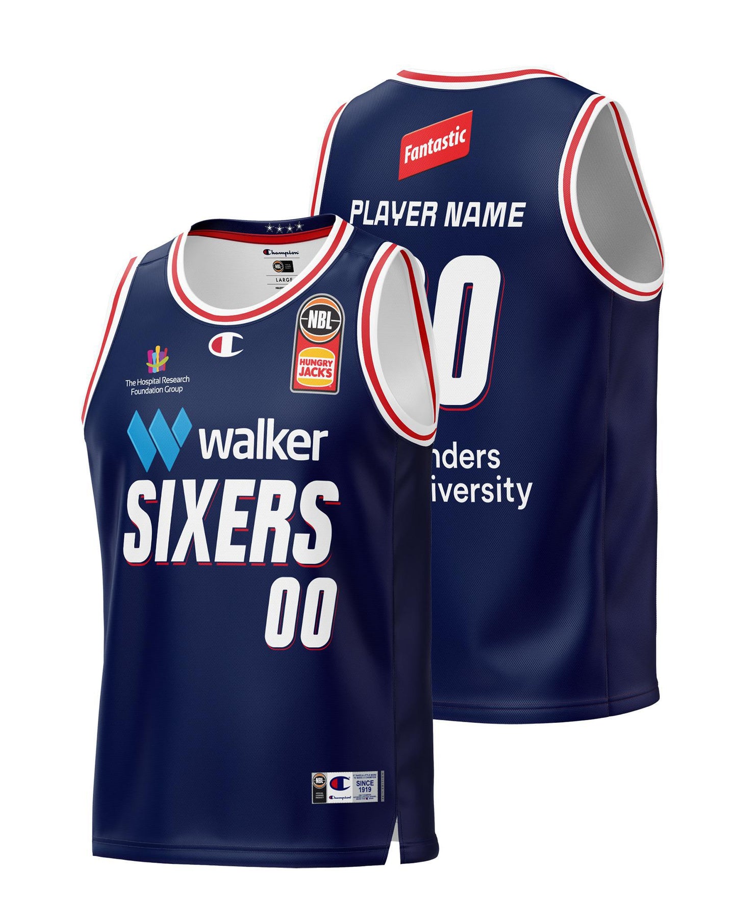 NBL24 Adult Personalised Adelaide 36ers Home Jersey