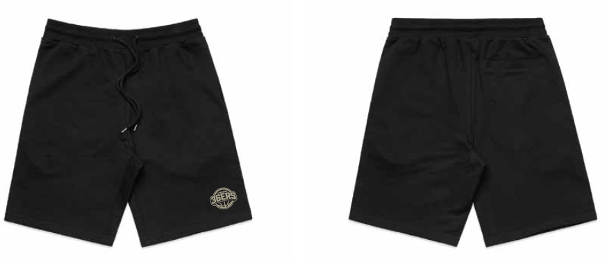 Black Gym Shorts - Adelaide 36ers
