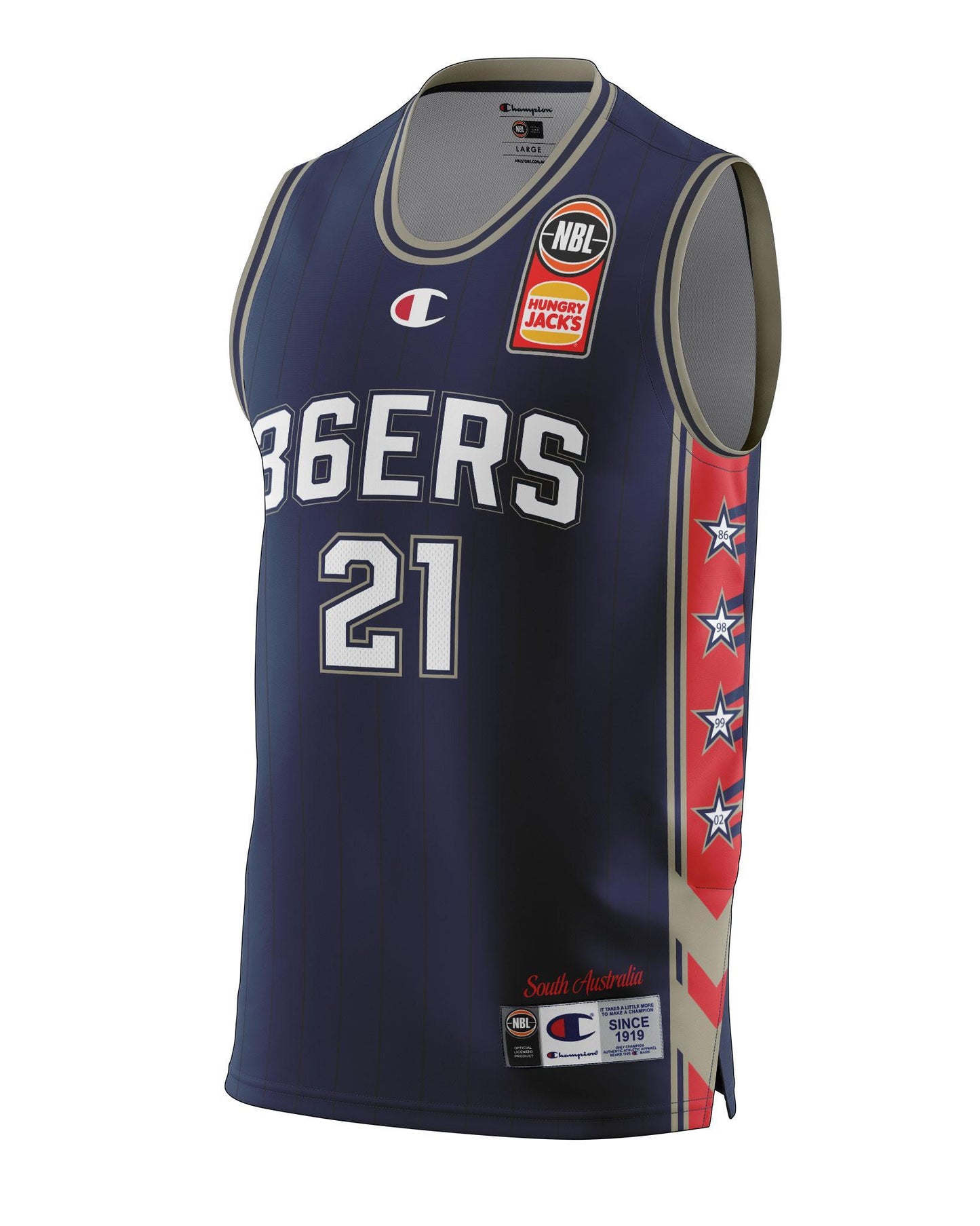 Adelaide 36ers 2021/22 Authentic Adult Home Jersey - Daniel Johnson