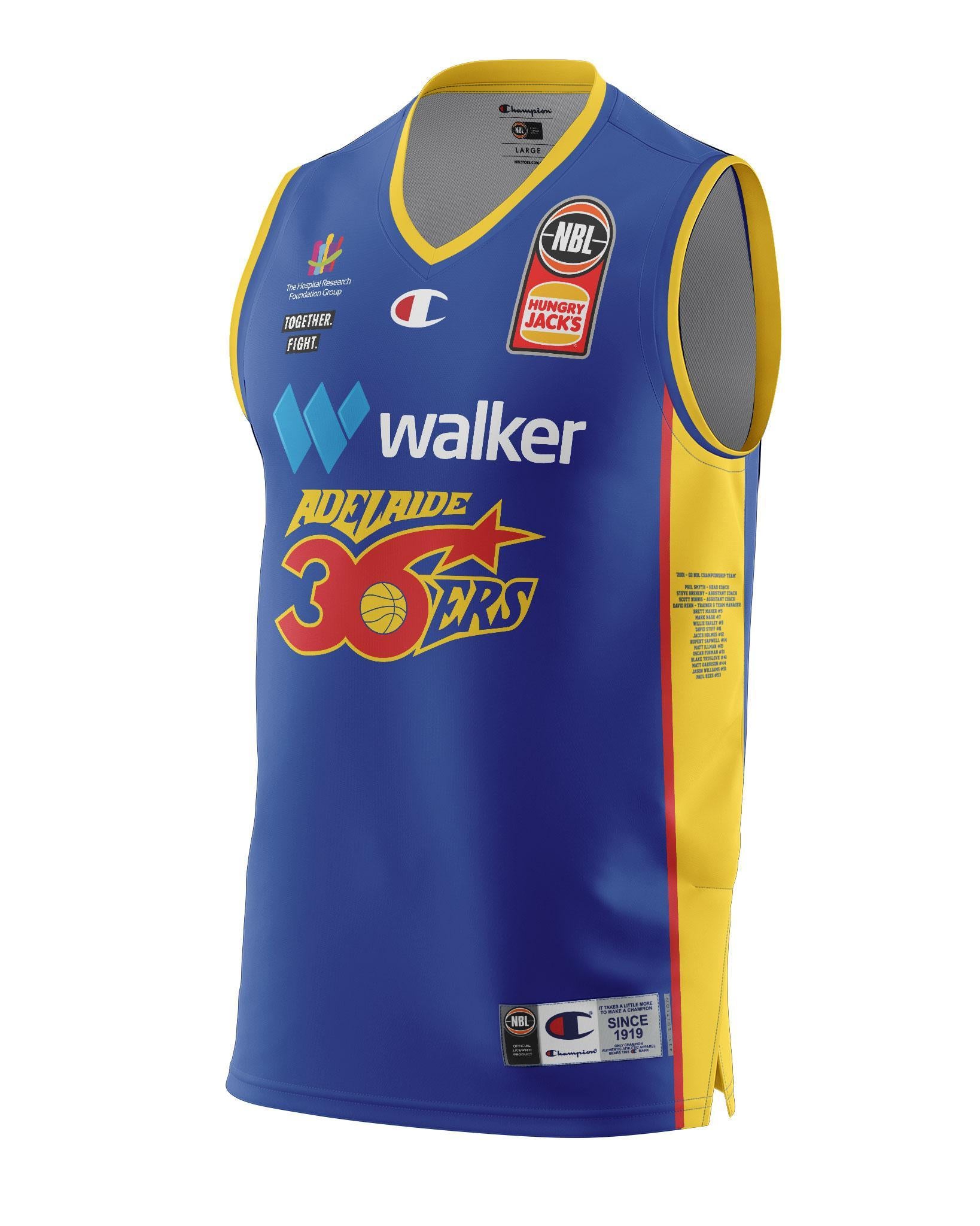 Adelaide 36ers 2021/22 Authentic Adult Heritage Jersey - Adelaide 36ers