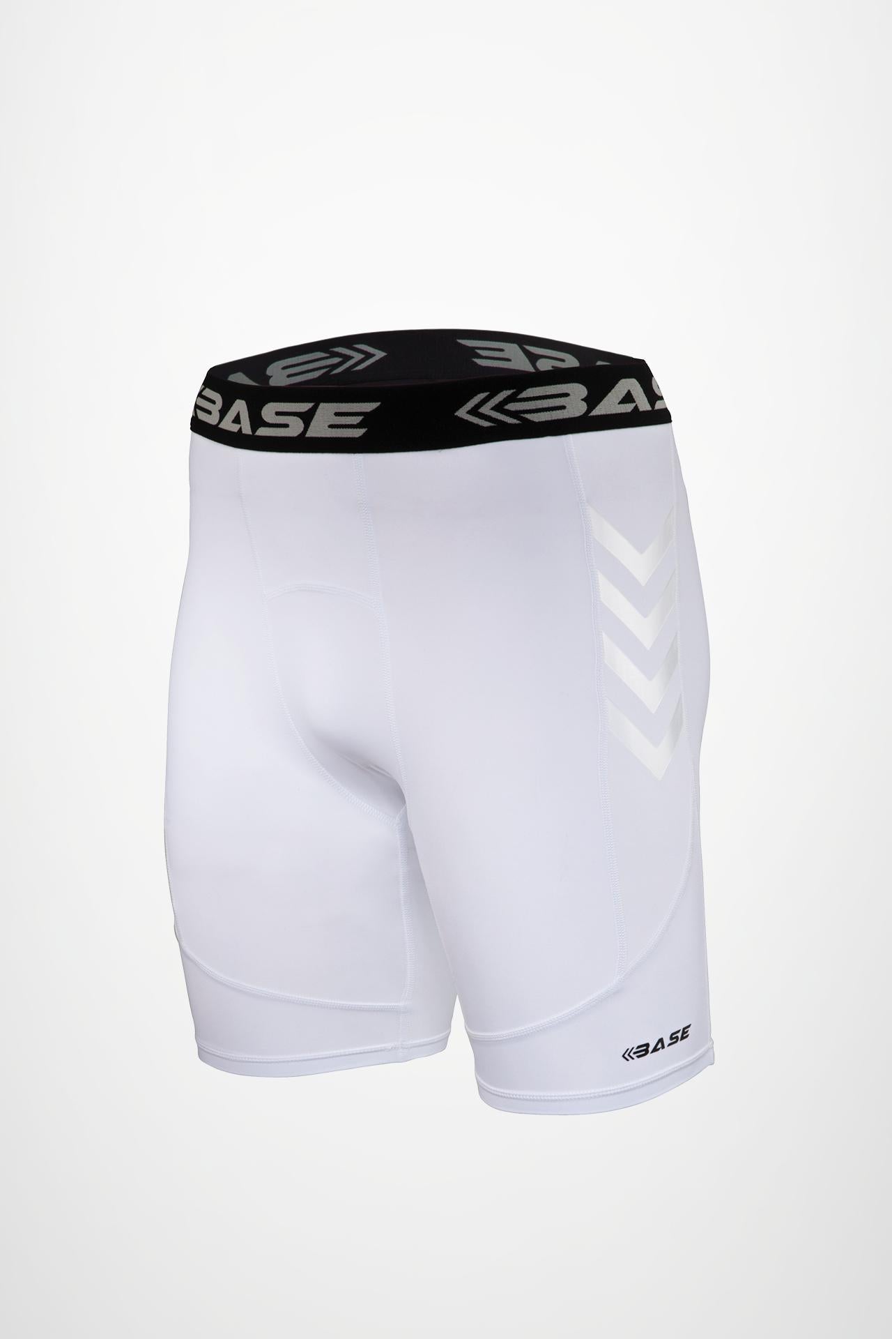 BASE Men's Compression Shorts - White - Adelaide 36ers