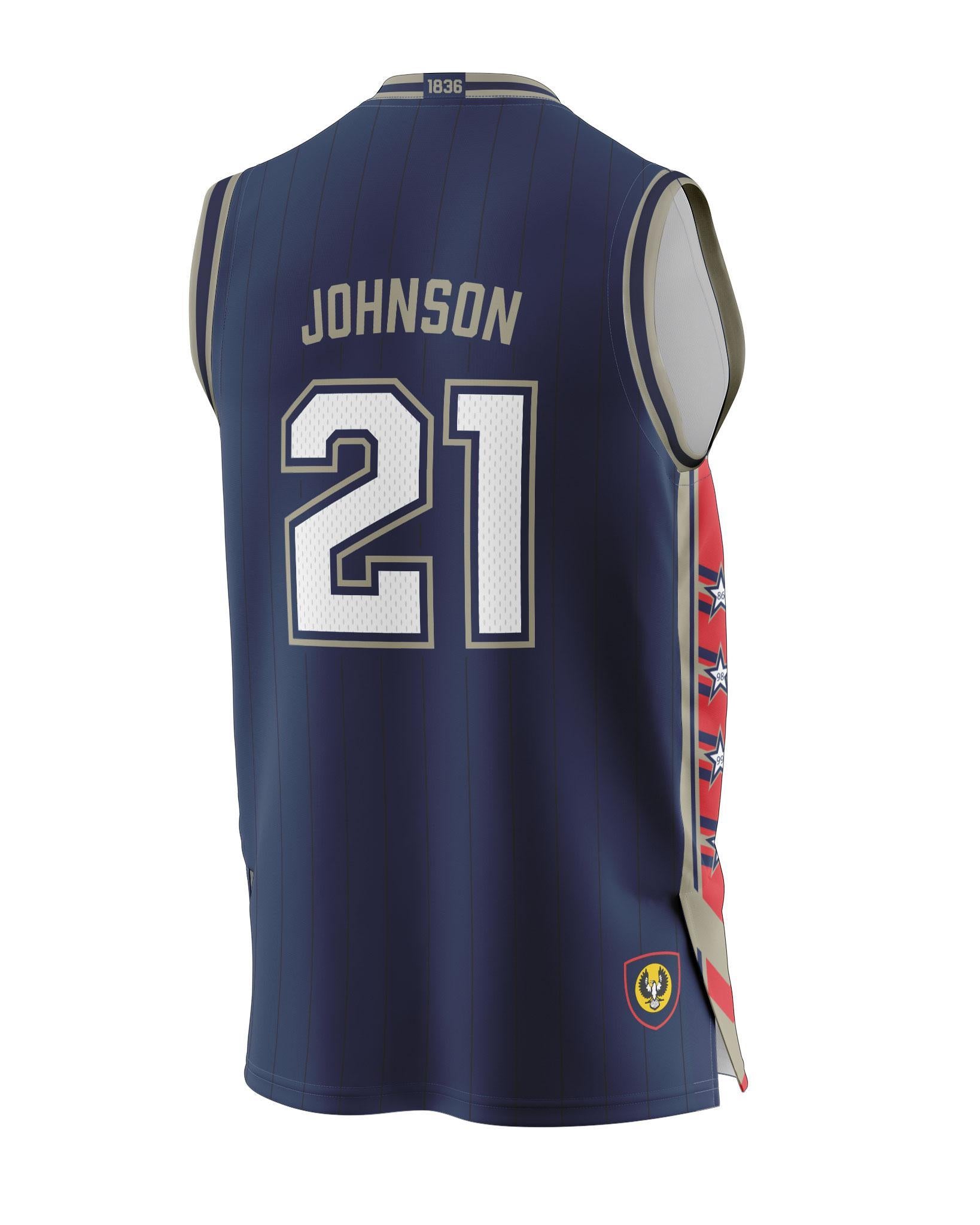 Adelaide 36ers 2021/22 Authentic Adult Home Jersey - Daniel Johnson - Adelaide 36ers