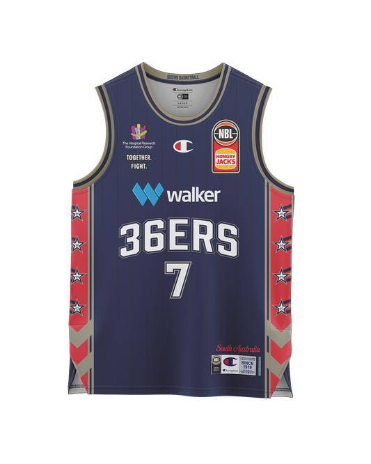 Adelaide 36ers 2021/22 Authentic Adult Home Jersey - Mojave King - Adelaide 36ers