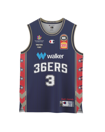 Adelaide 36ers 2021/22 Authentic Adult Home Jersey - Dusty Hannahs
