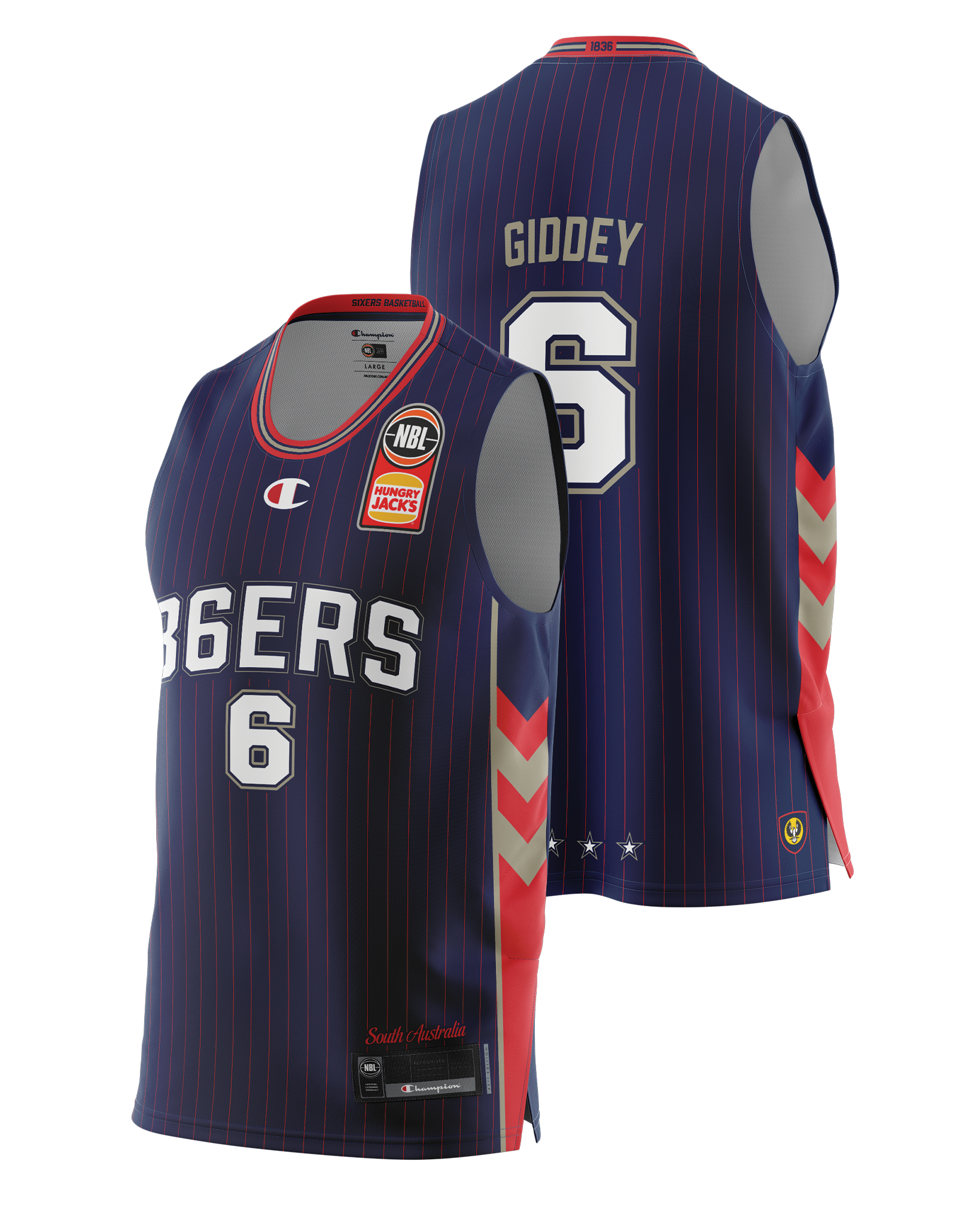 Adelaide 36ers 2021 Authentic Home Jersey - Josh Giddey - Adelaide 36ers