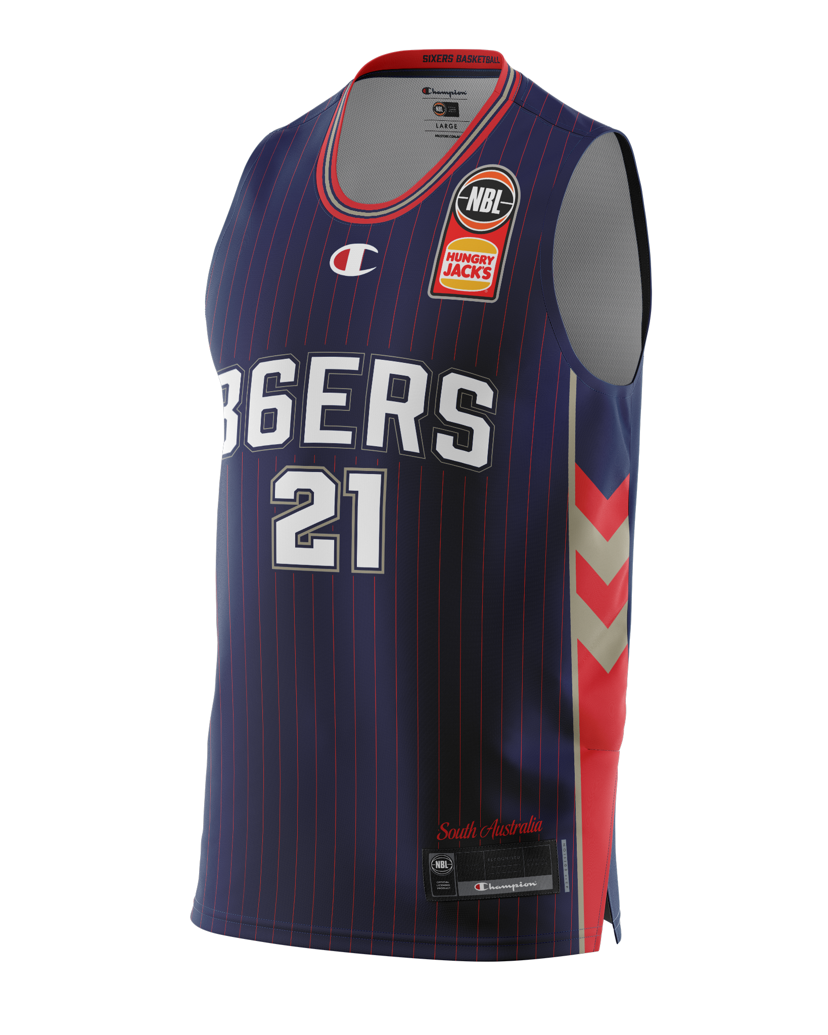 Adelaide 36ers 2021 Authentic Home Youth Jersey - Daniel Johnson - Adelaide 36ers