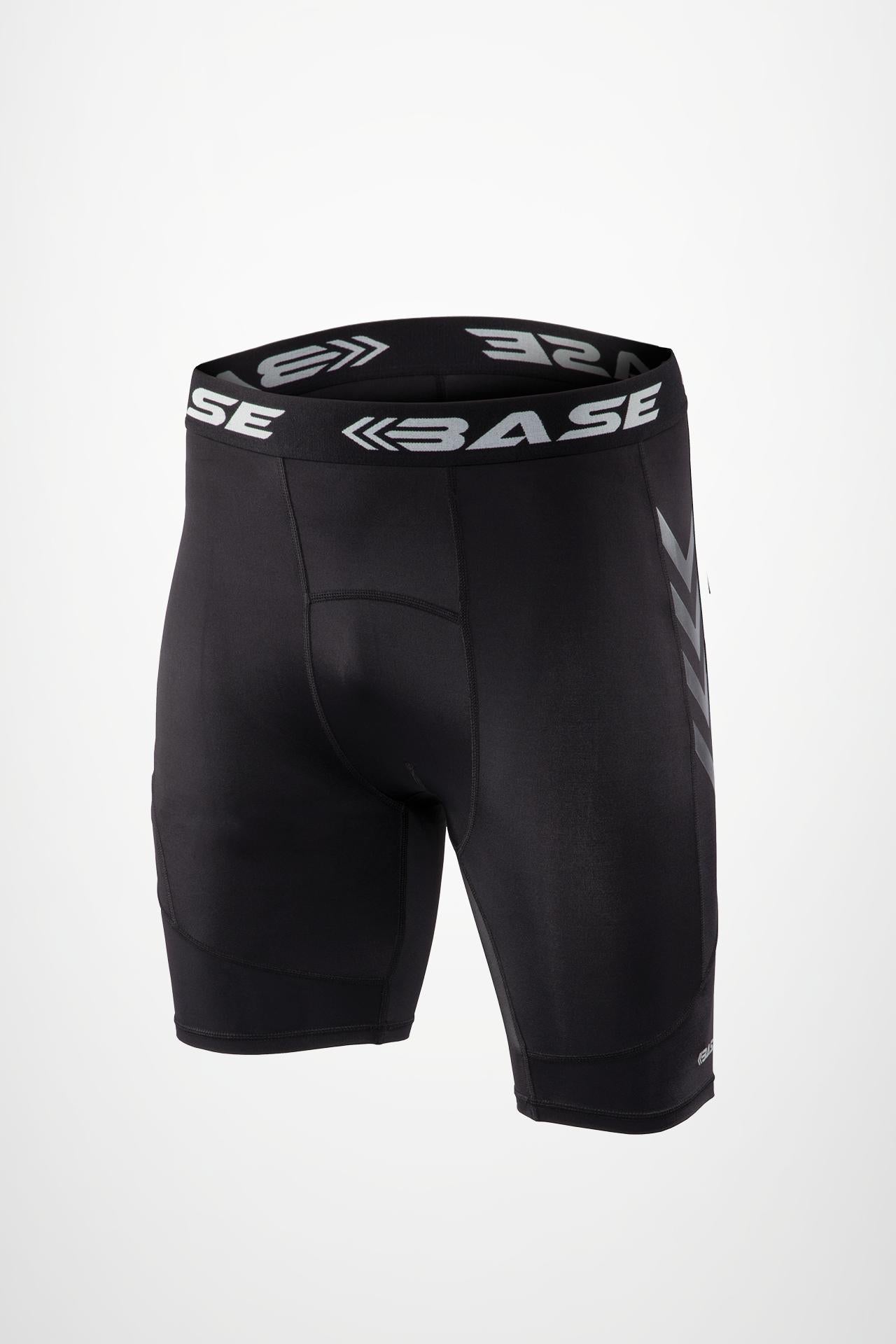 BASE Men's Compression Shorts - Black - Adelaide 36ers