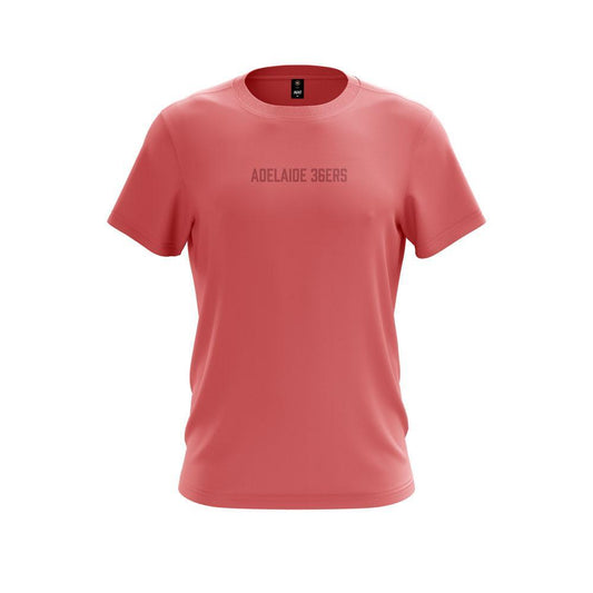 Adult Light Red Tee Embroidered Logo