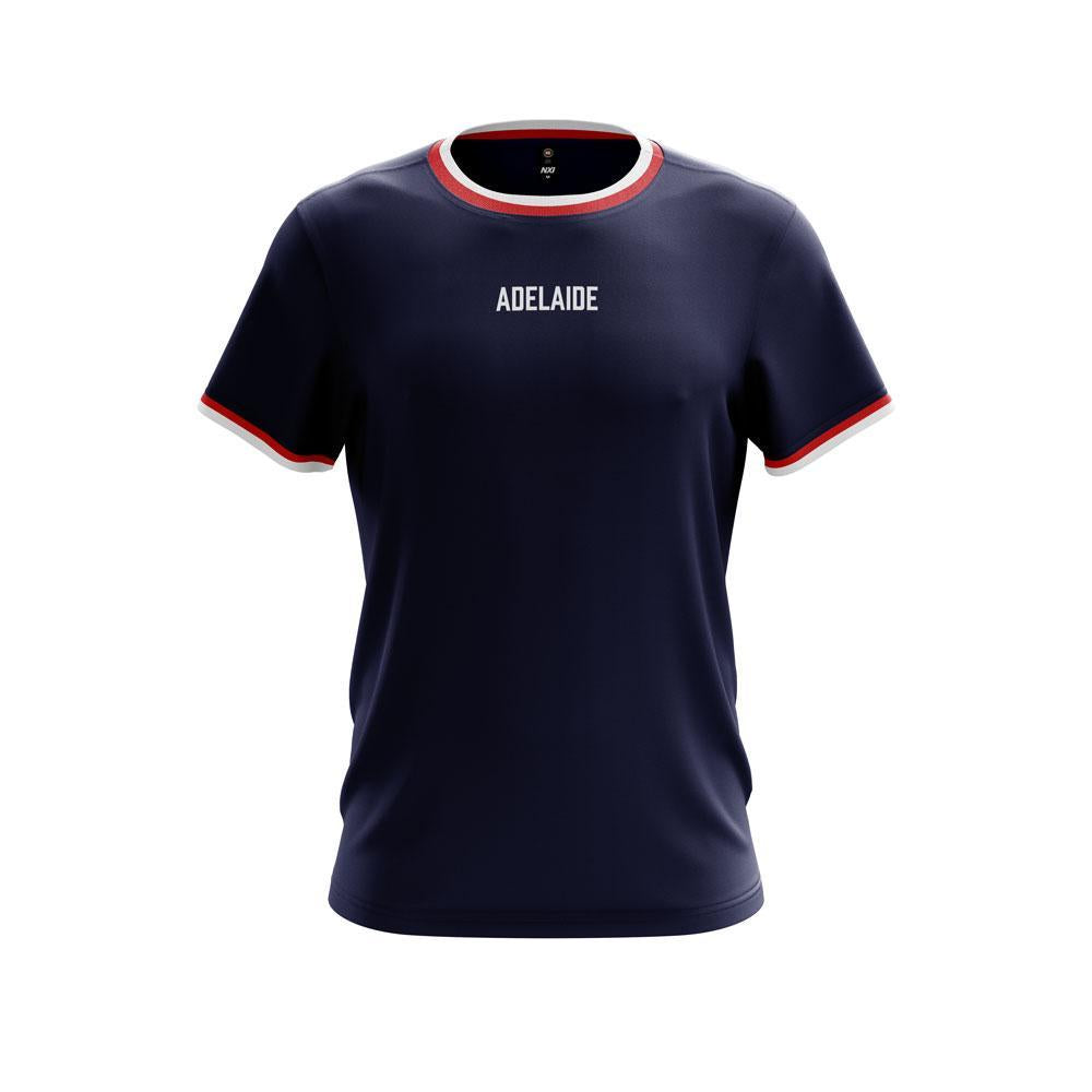 Navy Red & White Trim Adult Tee - Adelaide 36ers