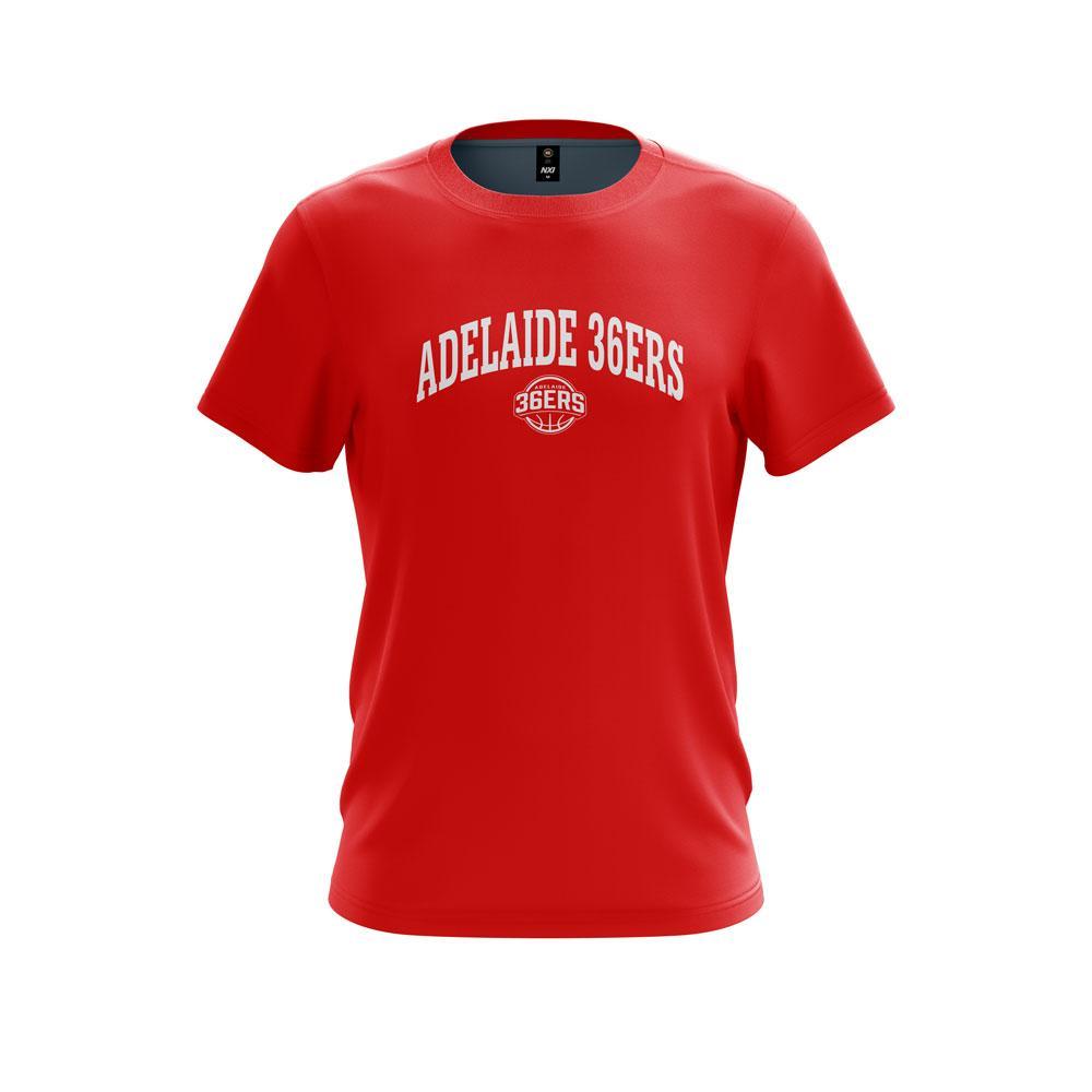 Adult Red Essentials Tee - Adelaide 36ers
