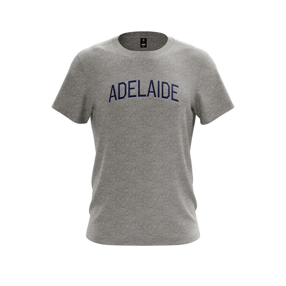 Grey College Wordmark Adult Tee - Adelaide 36ers