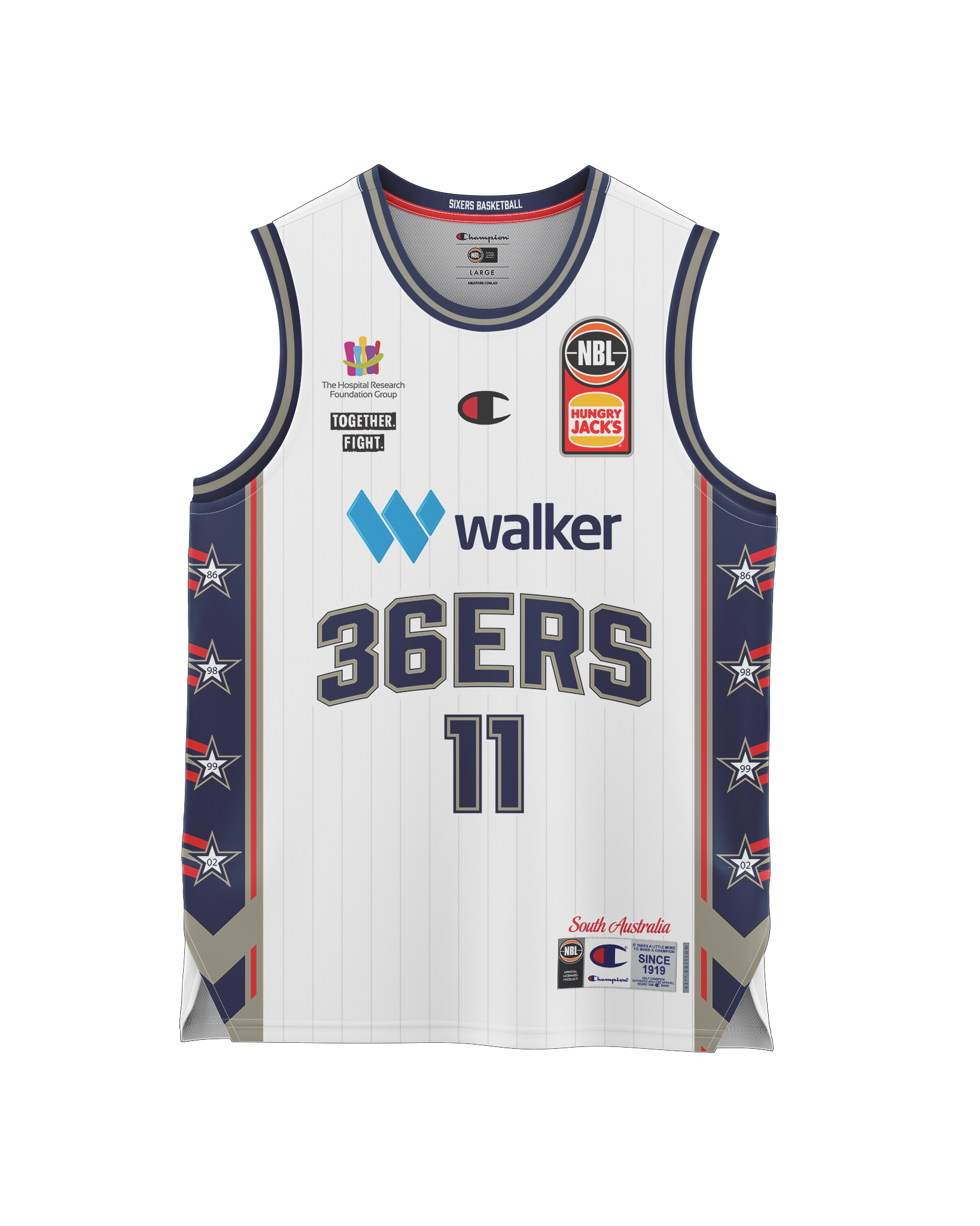Adelaide 36ers 2021/22 Authentic Adult Away Jersey - Kai Sotto - Adelaide 36ers